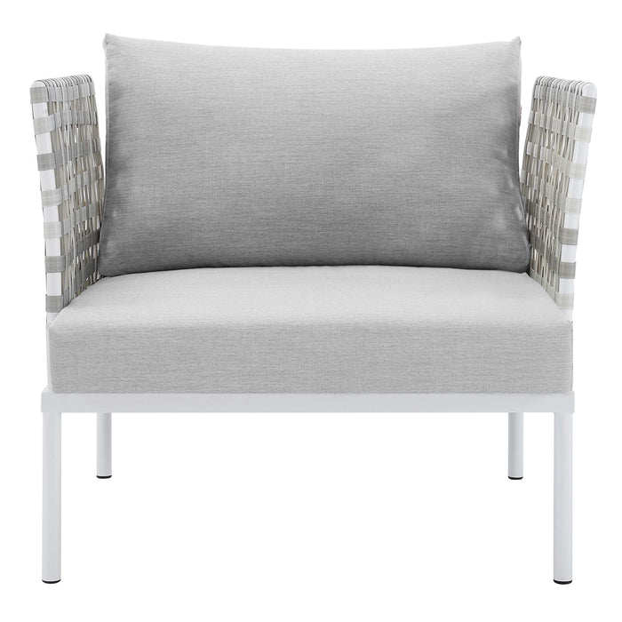 Harmony Sunbrella� Basket Weave Outdoor Patio Aluminum Armchair by Modway