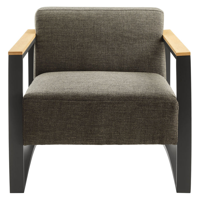 Sauve Outdoor Patio Aluminum and Fabric Armchair by Modway