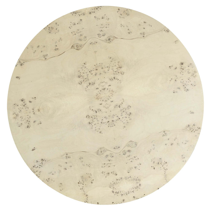 Cosmos 35" Round Burl Wood Coffee Table by Modway