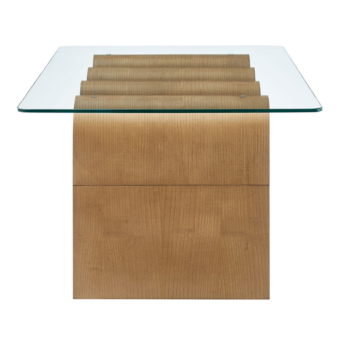 Ondine Glass Top Coffee Table by Modway