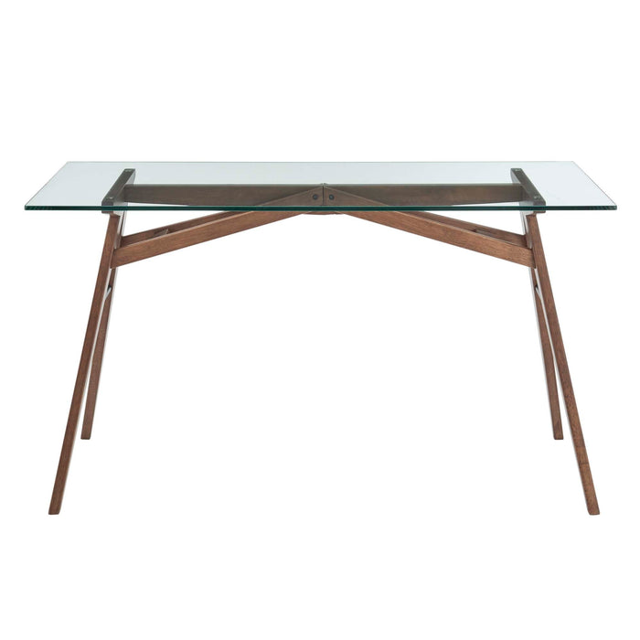 Steadfast Glass Top Office Desk by Modway