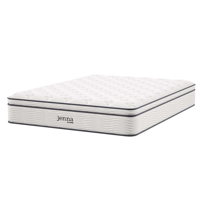 Jenna 12" Innerspring and Foam King Mattress by Modway