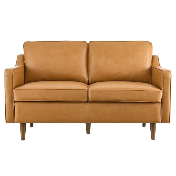 Impart Genuine Leather Loveseat by Modway