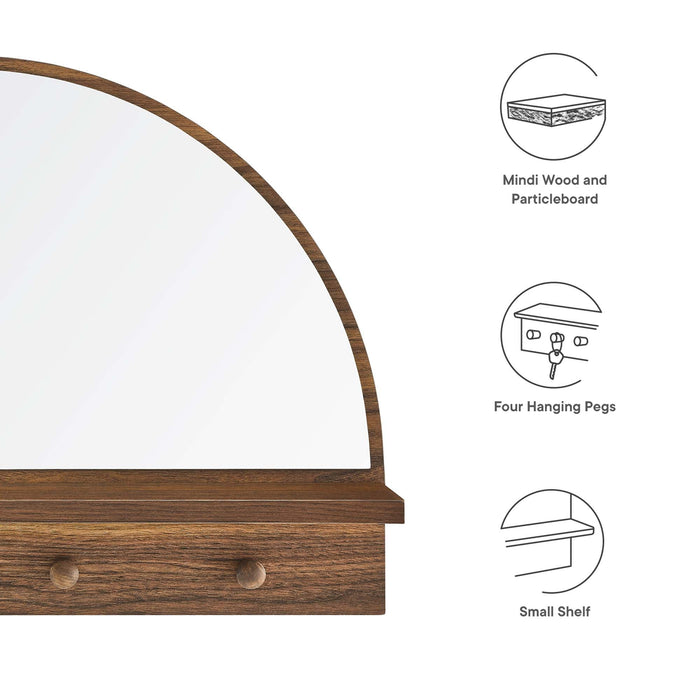 Moonbeam Arched Mirror by Modway