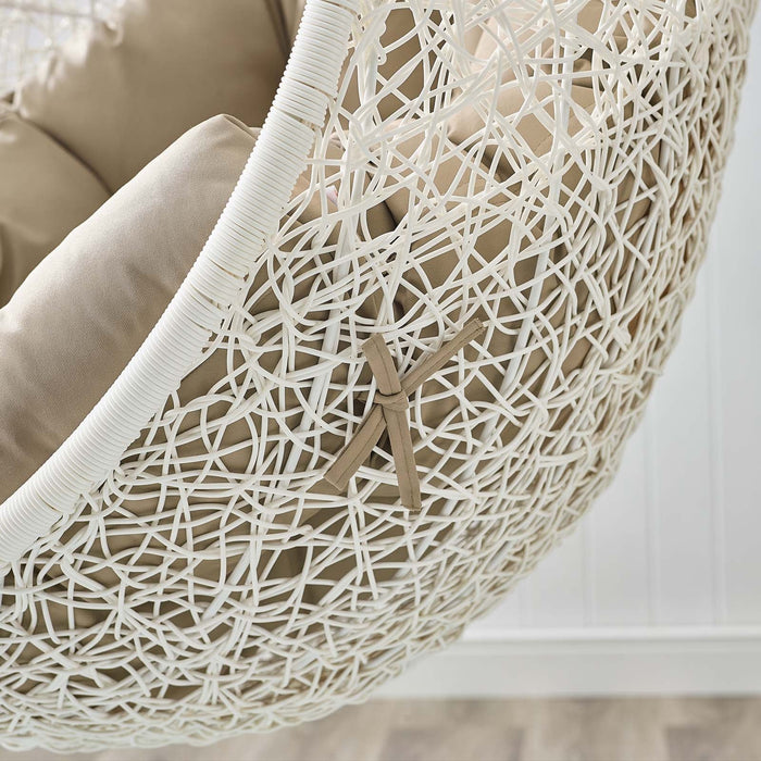 Hide Outdoor Patio Swing Chair With Stand by Modway