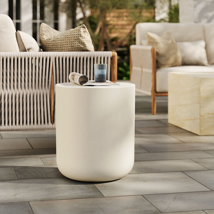 Brion Indoor - Outdoor Patio Concrete Stool by Modway