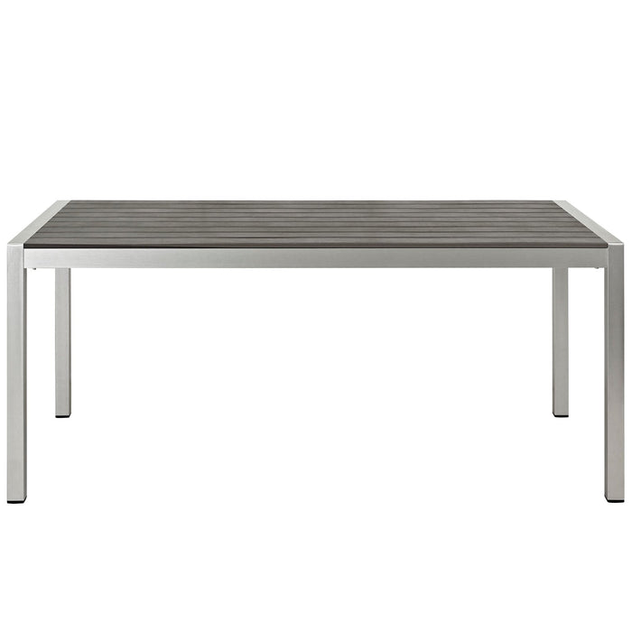 Shore Outdoor Patio Aluminum Dining Table by Modway