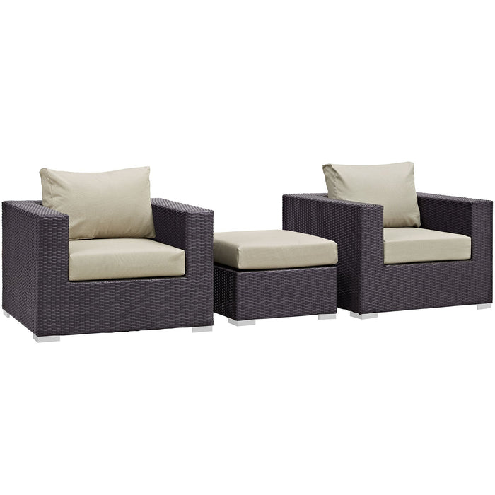 Convene 3 Piece Outdoor Patio Sofa Set by Modway