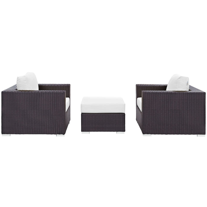 Convene 3 Piece Outdoor Patio Sofa Set by Modway