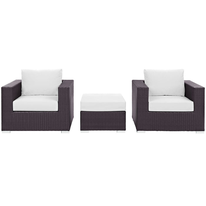 Convene 3 Piece Outdoor Patio Sofa Set by Modway