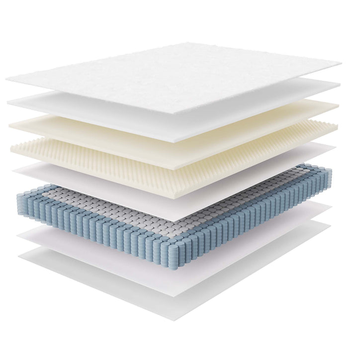 Jenna 10" Innerspring and Foam Queen Mattress by Modway