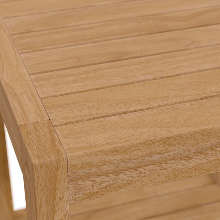 Carlsbad Teak Wood Outdoor Patio Side Table by Modway