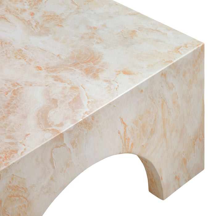 Valen Indoor - Outdoor Patio Arched Concrete Coffee Table by Modway