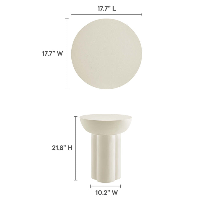 Caspian Round Concrete Side Table by Modway