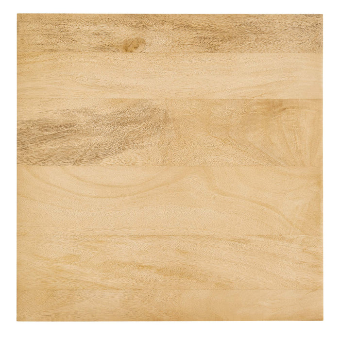 Zora Square Wood and Metal Side Table by Modway