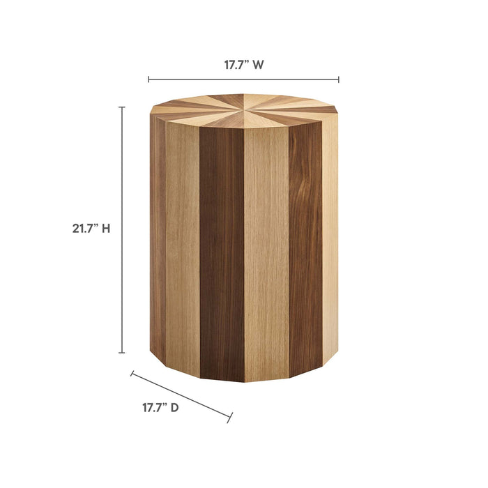 Twirl Two-Toned Wood Veneer Side Table by Modway