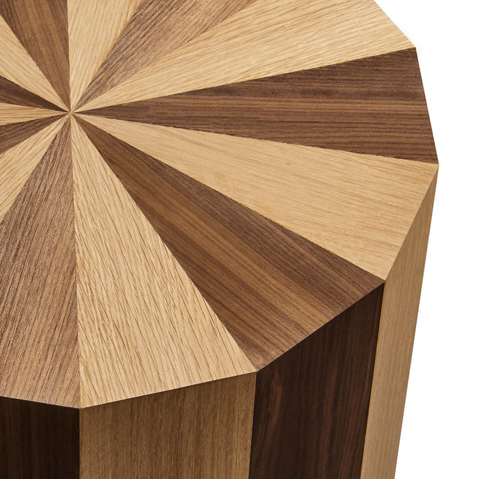 Twirl Two-Toned Wood Veneer Side Table by Modway