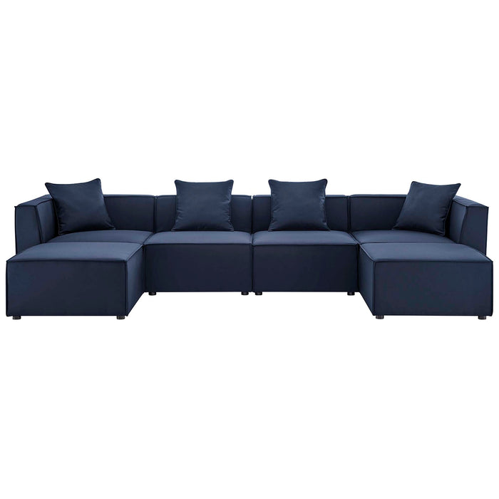 Saybrook 6-Piece Outdoor Patio Upholstered Sectional Sofa by Modway