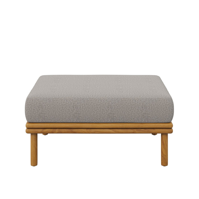 Wren Outdoor Patio Teak Wood Ottoman by Modway