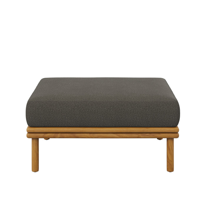 Wren Outdoor Patio Teak Wood Ottoman by Modway