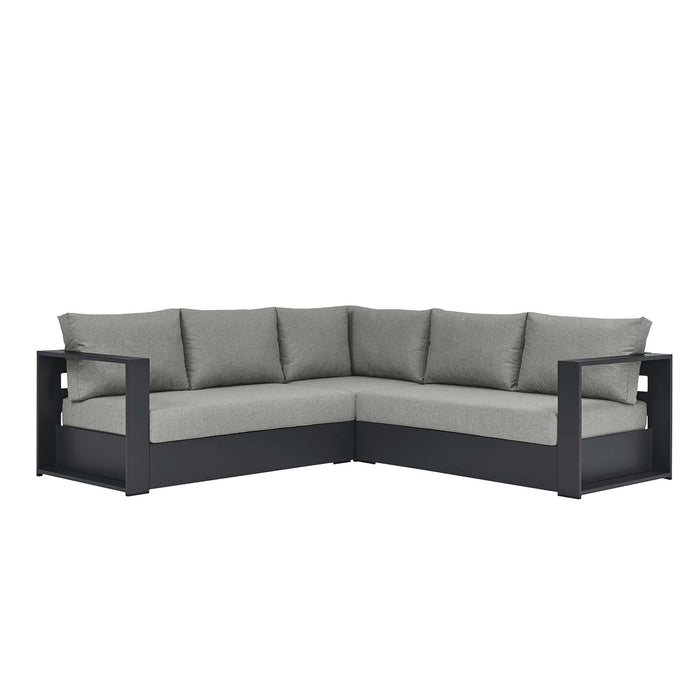 Tahoe 3-Piece Outdoor Patio Powder-Coated Aluminum Sectional Sofa Set by Modway
