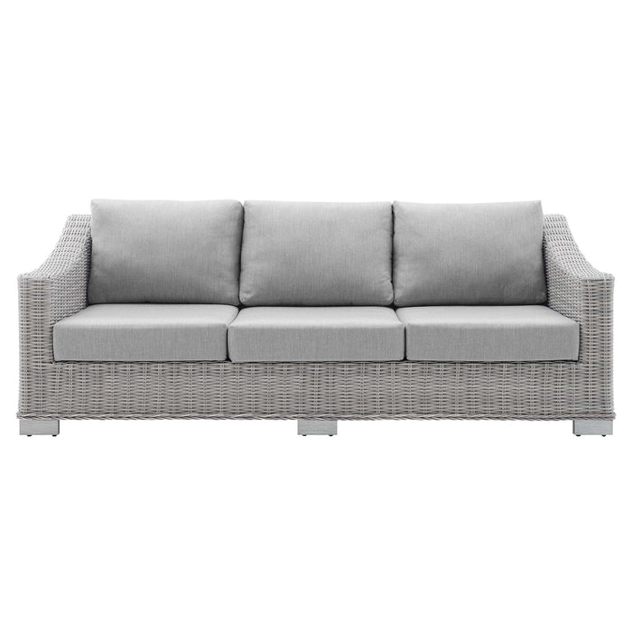 Conway Sunbrella� Outdoor Patio Wicker Rattan Sofa by Modway