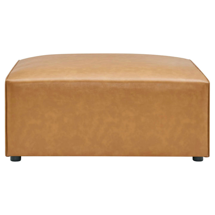 Mingle 4-Piece Vegan Leather Sofa and 2 Ottomans Set by Modway