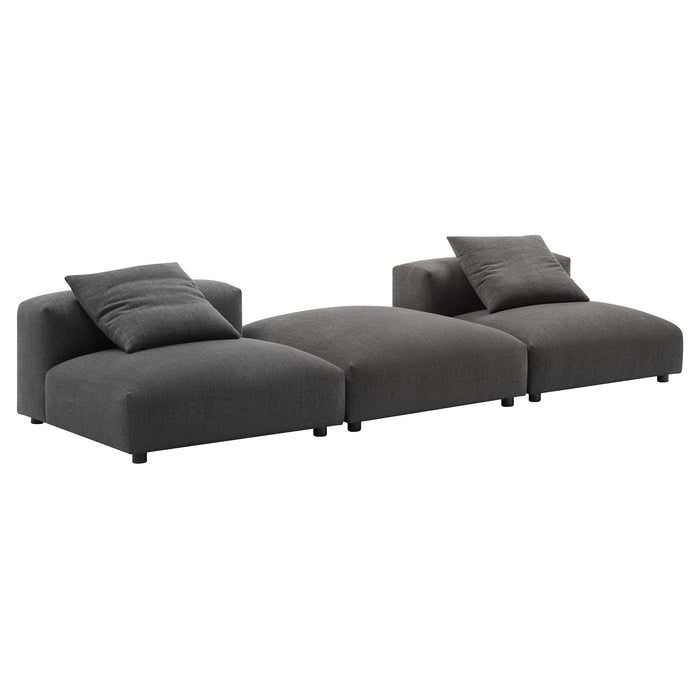Solace 3-Piece Modular Upholstered Fabric Sectional Sofa by Modway