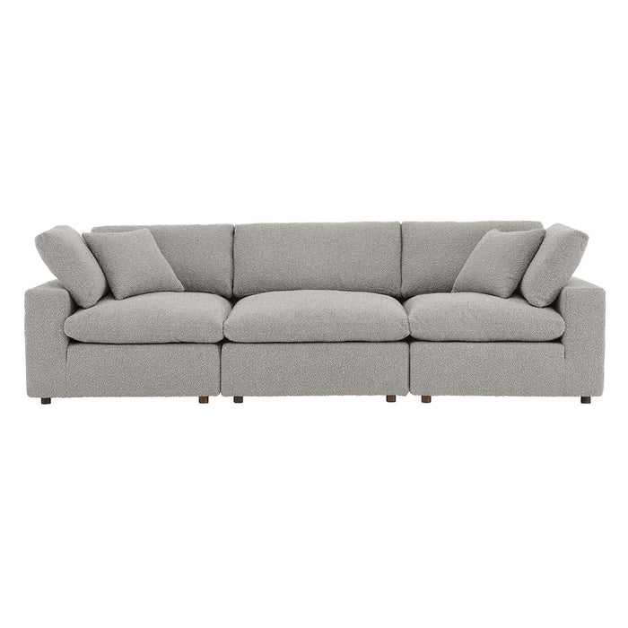 Commix Down Filled Overstuffed Boucle Fabric 3-Seater Sofa by Modway