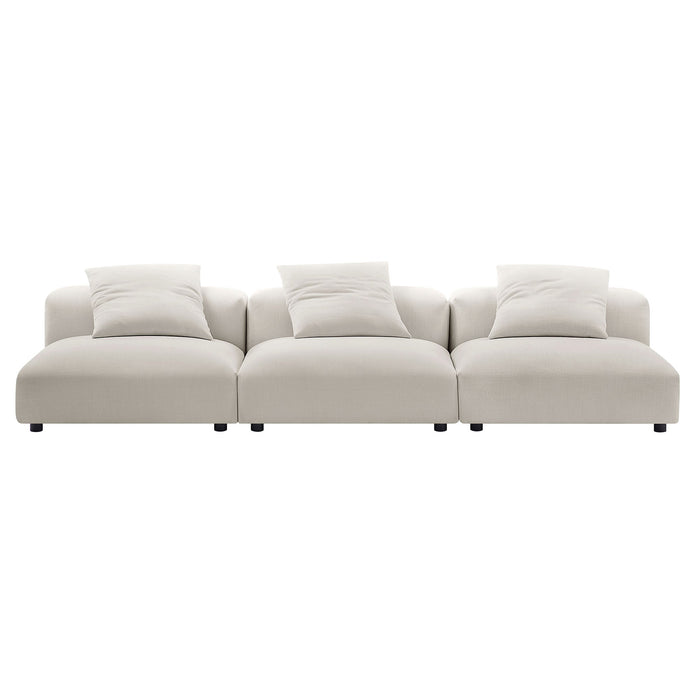 Solace 3-Piece Modular Upholstered Fabric Sofa by Modway