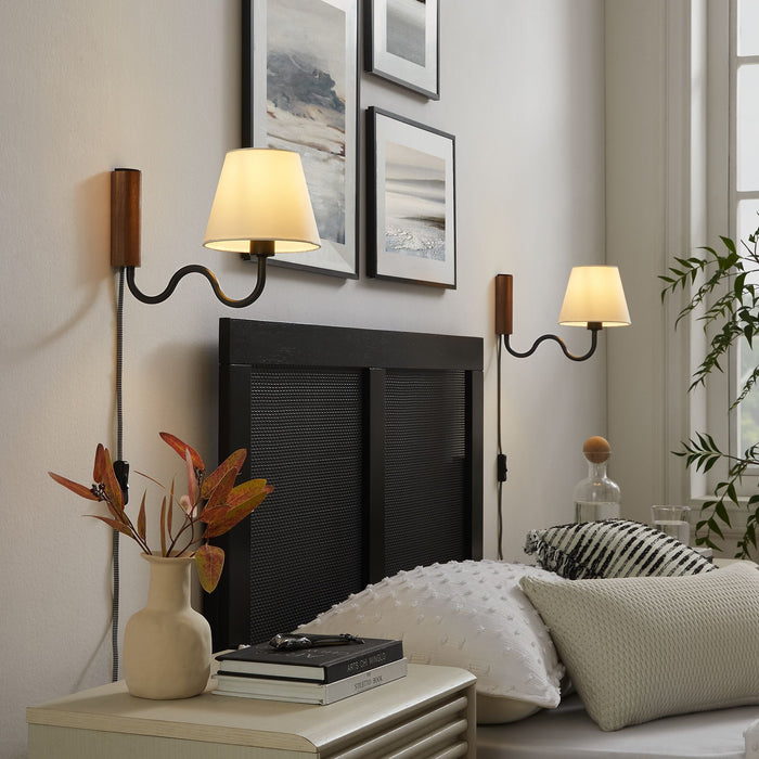 Sunlit Squiggle Arm Wall Sconce by Modway