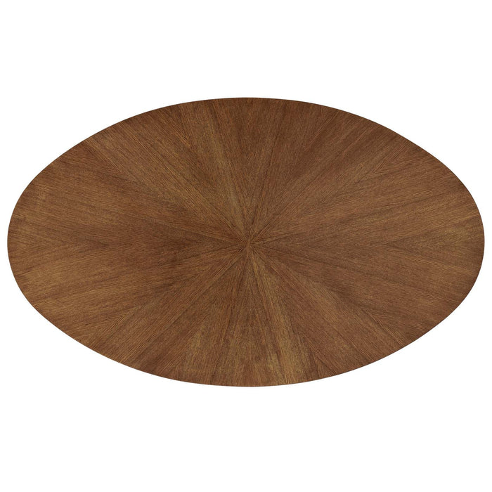Crossroads 71" Oval Wood Dining Table by Modway
