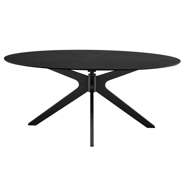 Crossroads 71" Oval Wood Dining Table by Modway