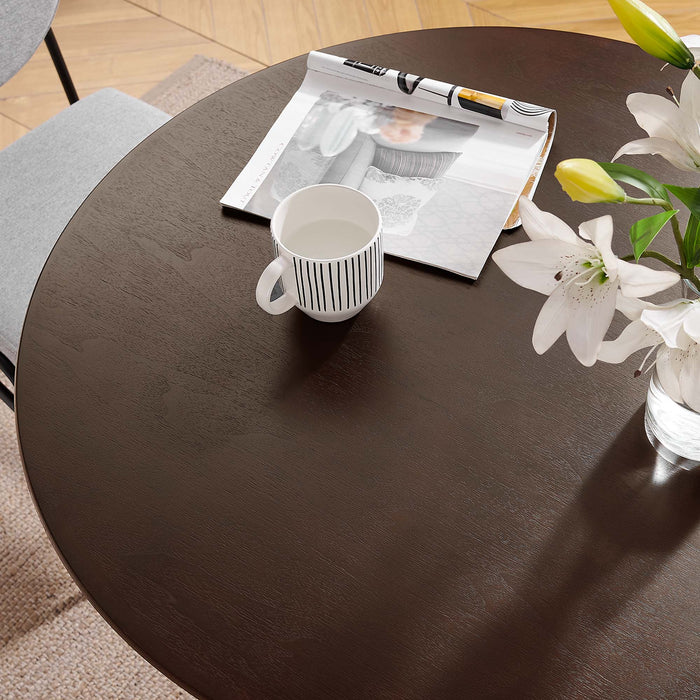 Lippa 36" Round Wood Grain Dining Table by Modway