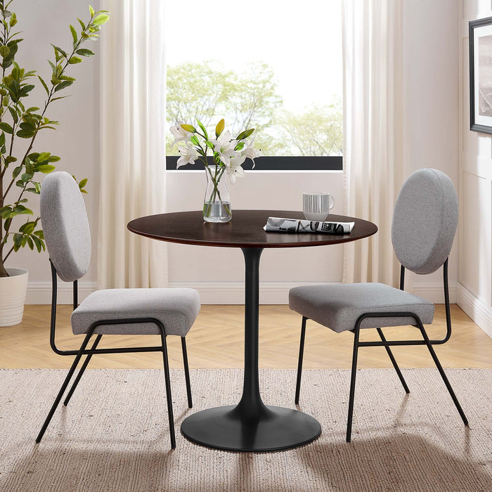 Lippa 36" Round Wood Grain Dining Table by Modway
