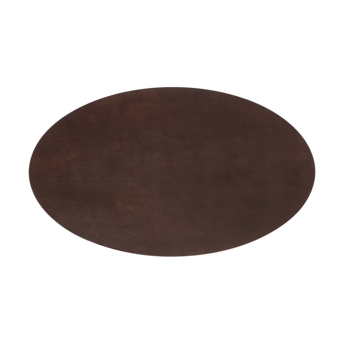 Lippa 60" Oval Cherry Walnut Wood Grain Dining Table by Modway