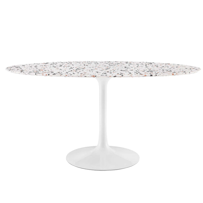 Lippa 60" Oval Terrazzo Dining Table by Modway