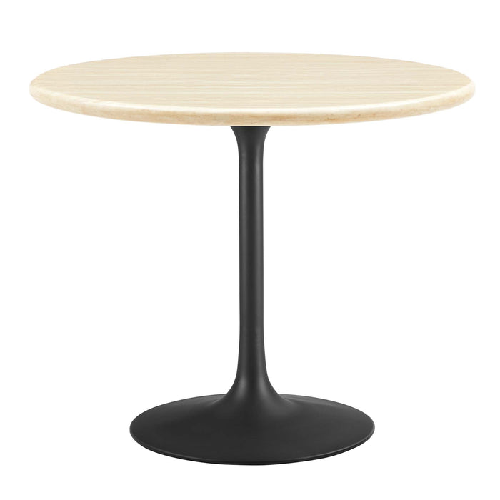 Lippa 36� Round Artificial Travertine Dining Table by Modway
