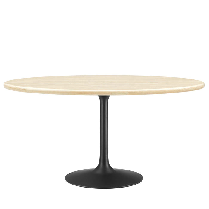 Lippa 60� Oval Artificial Travertine Dining Table by Modway