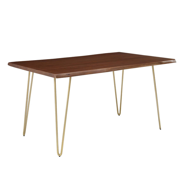 Ardor 60" Live Edge Acacia Wood Acacia Wood Dining Table by Modway