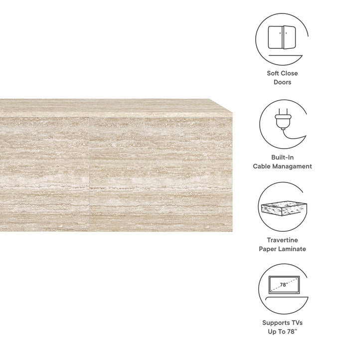 Terra 71" Wall-Mounted TV Stand by Modway