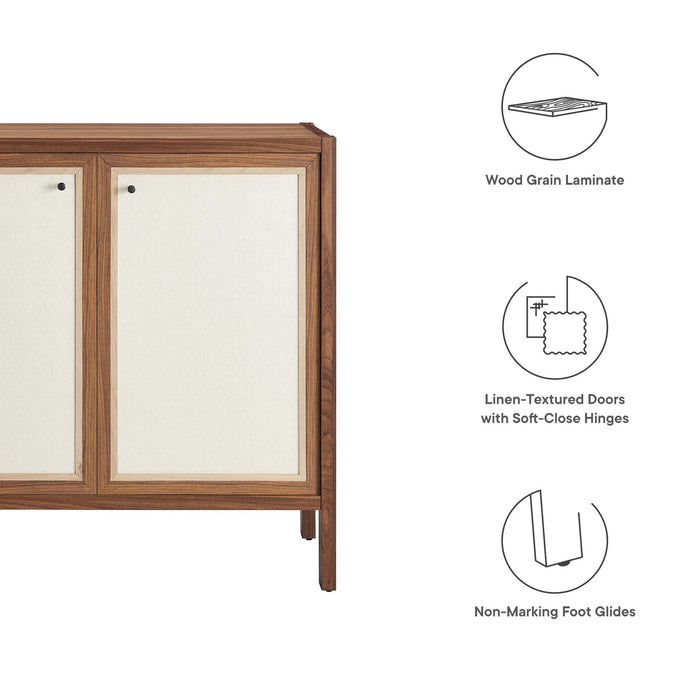 Capri 33" Wood Grain Storage Cabinet by Modway