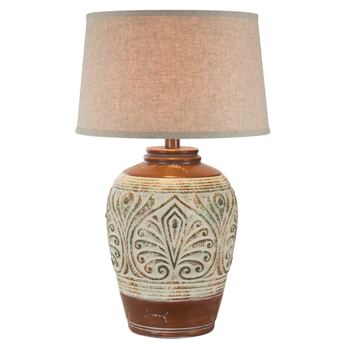 27"H Table Lamp Hydrocal - Adobe Multi