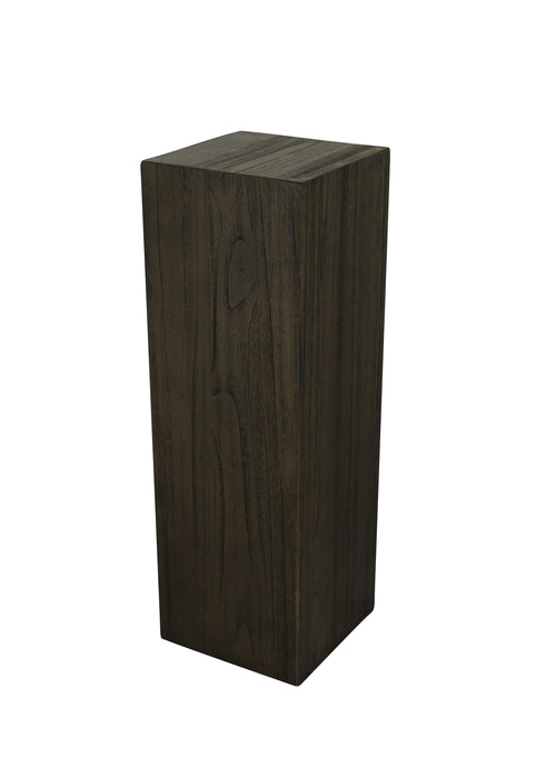 36"H Ebony Wood Veneer Pedestal