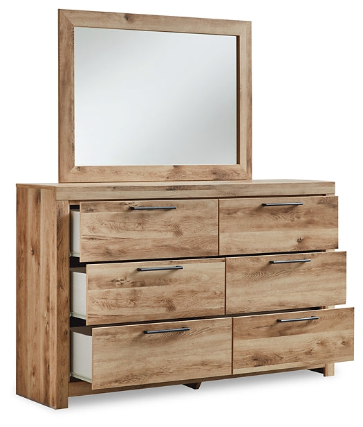 Hyanna Full Panel Bed, Dresser and Mirror