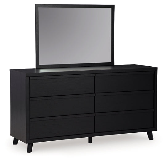 Danziar King Panel Headboard, Dresser, Mirror, Chest and Nightstand