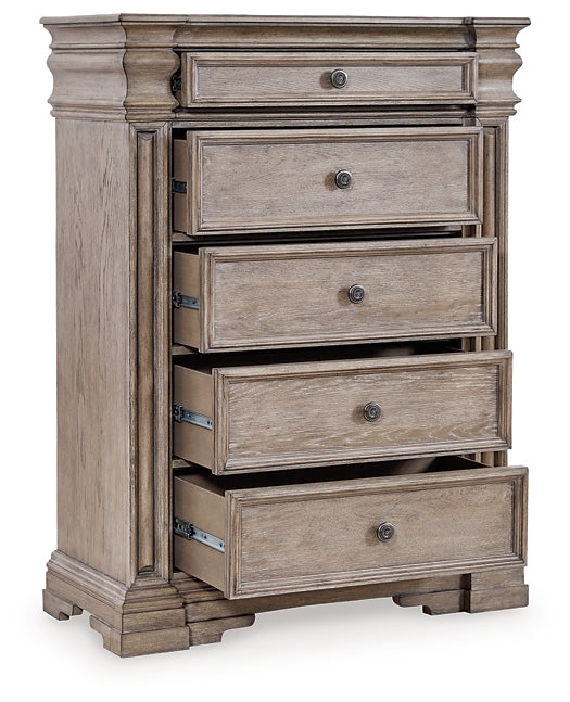 Blairhurst Queen Panel Bed, Dresser, Mirror, Chest and Nightstand