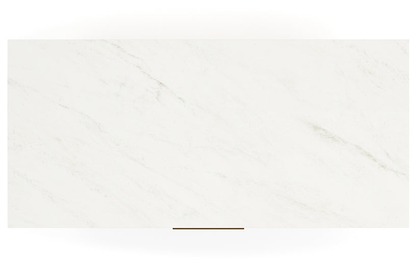 Cadmori Queen Upholstered Panel Bed, Dresser, Mirror, Chest and Nightstand