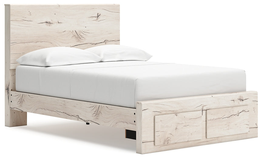 Lawroy Full Panel Storage Bed with Mirrored Dresser, Chest and Nightstand