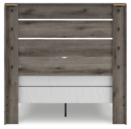 Graystorm Full Panel Bed, Dresser, Mirror and Nightstand